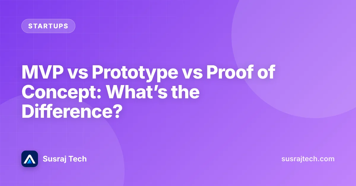 MVP vs Prototype vs Proof of Concept: What’s the Difference?